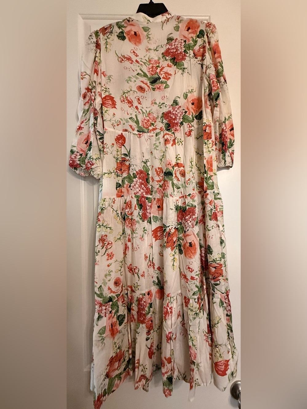 Zara long-sleeve, tiered maxi dress, Size XL, excellent condition